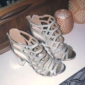 Gorgeous sparkling David’s Bridal heels